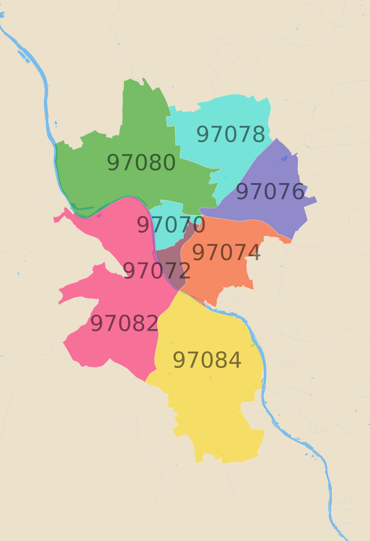 W Rzburg Postleitzahlen Karte Atlasbig