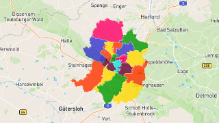Postleitzahlen in Bielefeld Thumbnail