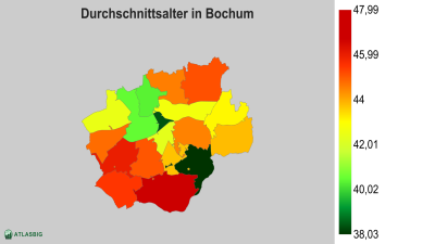 Durchschnittsalter in Bochum nach Postleitzahl Thumbnail