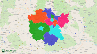 Landkreise und kreisfreie Städte in Mittelfranken Thumbnail
