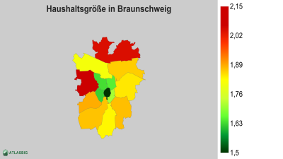 Haushaltsgröße in Braunschweig nach Postleitzahl Thumbnail