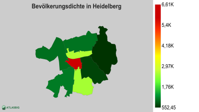 Bevölkerungsdichte in Heidelberg nach Postleitzahl Thumbnail