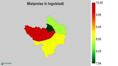 Mietpreise in Ingolstadt nach Postleitzahl Thumbnail