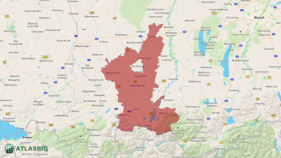 Karte: Landkreis Ostallgäu Thumbnail
