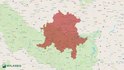 Karte: Landkreis Saalfeld-Rudolstadt Thumbnail
