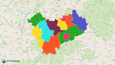 Landkreise und kreisfreie Städte im Regierungsbezirk Köln Thumbnail