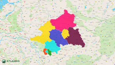Landkreise und kreisfreie Städte im Regierungsbezirk Münster Thumbnail