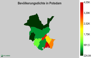 Bevölkerungsdichte in Potsdam nach Postleitzahl Thumbnail