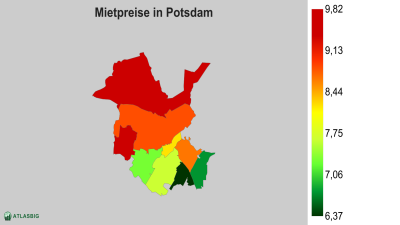 Mietpreise in Potsdam nach Postleitzahl Thumbnail