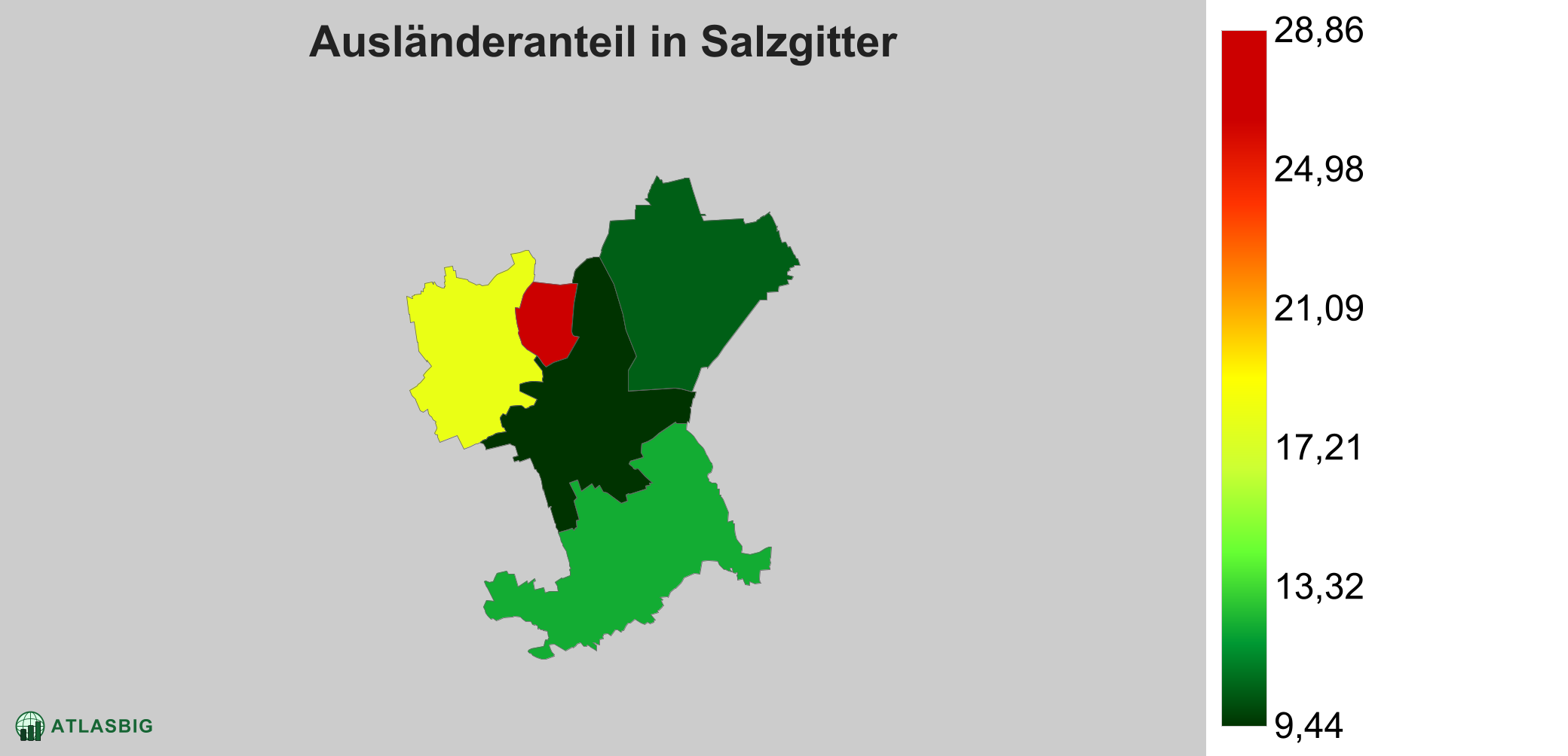 Ausländeranteil in Salzgitter: Wo die meisten Ausländer leben