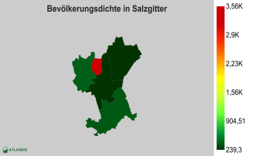 Bevölkerungsdichte in Salzgitter nach Postleitzahl Thumbnail