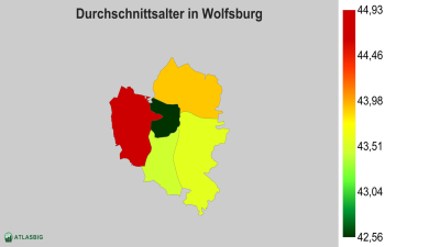 Durchschnittsalter in Wolfsburg nach Postleitzahl Thumbnail
