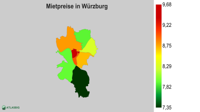 Mietpreise in Würzburg nach Postleitzahl Thumbnail
