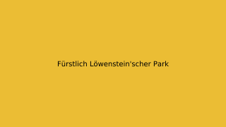 Fürstlich Löwenstein'scher Park Thumbnail