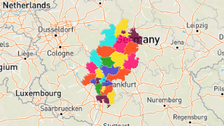 Landkreise und Kreisfreie Städte in Hessen Thumbnail