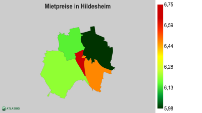 Mietpreise in Hildesheim nach Postleitzahl Thumbnail