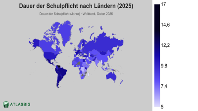 Dauer der Schulpflicht nach Ländern 2026 Thumbnail