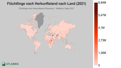 Flüchtlinge nach Herkunftsland nach Land 2026 Thumbnail