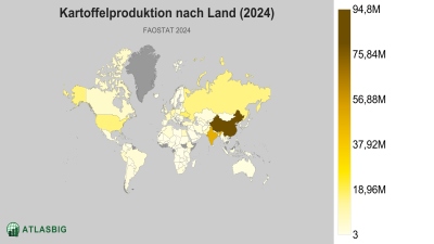 Kartoffelproduktion nach Land (2024) Thumbnail