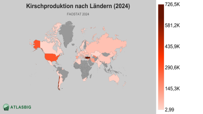 Kirschproduktion nach Ländern (2024) Thumbnail