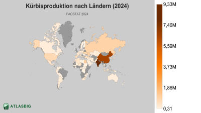 Kürbisproduktion nach Ländern (2024) Thumbnail