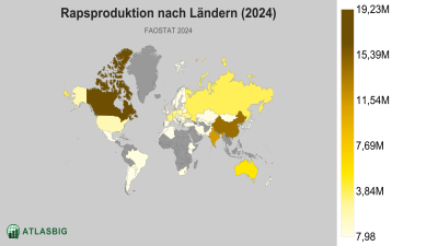 Rapsproduktion nach Ländern (2024) Thumbnail