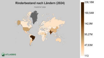 Rinderbestand nach Ländern (2024) Thumbnail