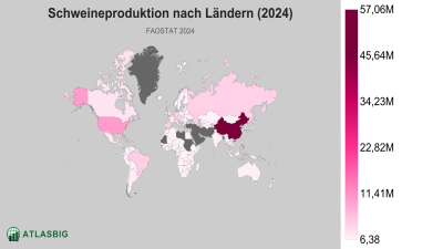 Schweineproduktion nach Ländern (2024) Thumbnail