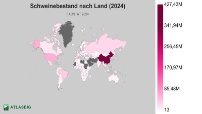 Schweinebestand nach Land (2024) Thumbnail