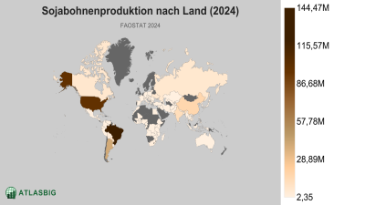 Sojabohnenproduktion nach Land 2026 Thumbnail