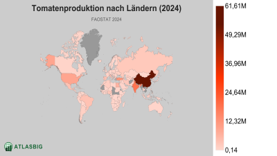 Tomatenproduktion nach Ländern (2024) Thumbnail