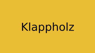 Klappholz Thumbnail