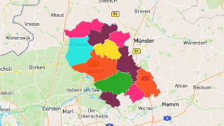 Postleitzahlen in Kreis Coesfeld Thumbnail