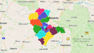 Postleitzahlen in Kreis Gütersloh Thumbnail
