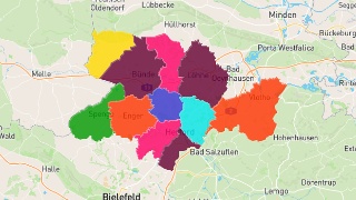 Postleitzahlen in Kreis Herford Thumbnail