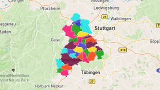 Postleitzahlen in Landkreis Böblingen Thumbnail