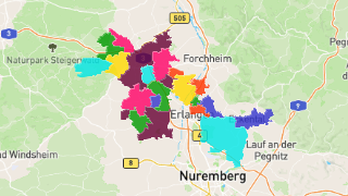 Postleitzahlen in Landkreis Erlangen-Höchstadt Thumbnail