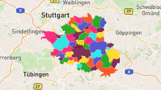 Postleitzahlen in Landkreis Esslingen Thumbnail