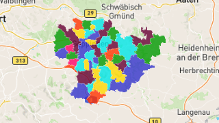 Postleitzahlen in Landkreis Göppingen Thumbnail