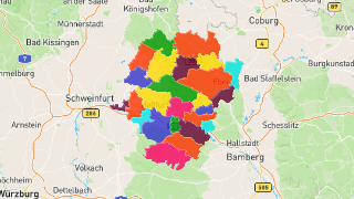 Postleitzahlen in Landkreis Haßberge Thumbnail
