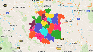Postleitzahlen in Landkreis Hildesheim Thumbnail