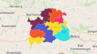 Postleitzahlen in Landkreis Nordhausen Thumbnail