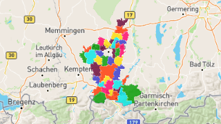 Postleitzahlen in Landkreis Ostallgäu Thumbnail