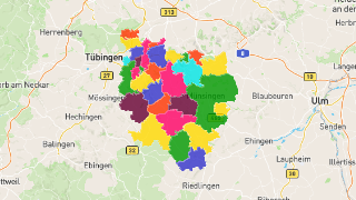Postleitzahlen in Landkreis Reutlingen Thumbnail