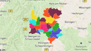 Postleitzahlen in Landkreis Rottweil Thumbnail