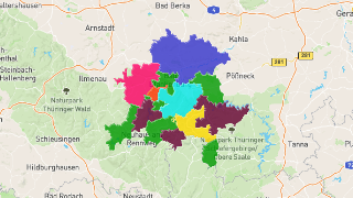 Postleitzahlen in Landkreis Saalfeld-Rudolstadt Thumbnail
