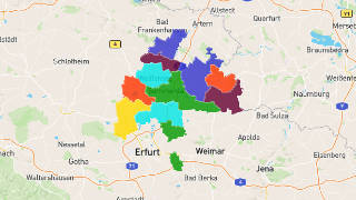 Postleitzahlen in Landkreis Sömmerda Thumbnail