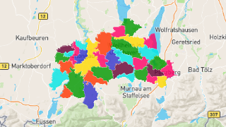 Postleitzahlen in Landkreis Weilheim-Schongau Thumbnail