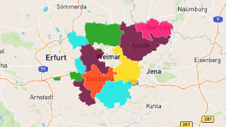 Postleitzahlen in Landkreis Weimarer Land Thumbnail