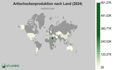 Artischockenproduktion nach Land (2024) Thumbnail